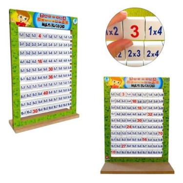Imagem de Tabuada Giratória Matemática Brinquedos Educativos Pedagógico Escolar 