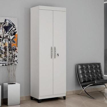 Imagem de Armário Multiuso Valdemóveis C/2 P 5 Prateleiras/Pés Branco - OUTRAS M