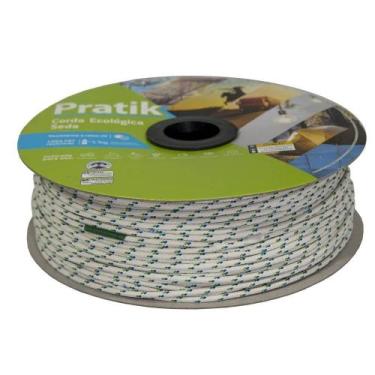 Imagem de Corda Pratik Trançada Carretel Branco/Verde/Azul 3mmx297m