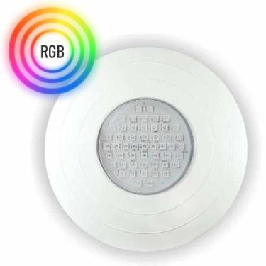 Imagem de Refletor Power Led 15W Abs Frente Grande Iluminação Para Piscina Nicho
