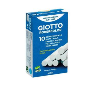 Imagem de Giz Escolar Lousa Quadro Verde - Branco Comum 10 unidades - MIXJAM