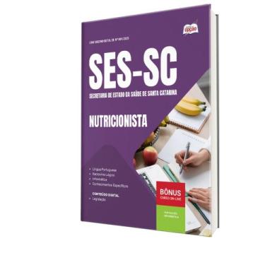Imagem de Apostila SES-SC - Nutricionista - Apostilas Opção