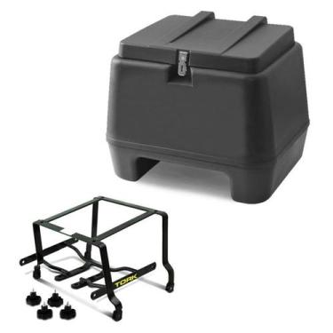 Imagem de Kit Baú 80 Litros + Suporte Removível Titan 95/99 - PRO TORK, PRETO, Ú