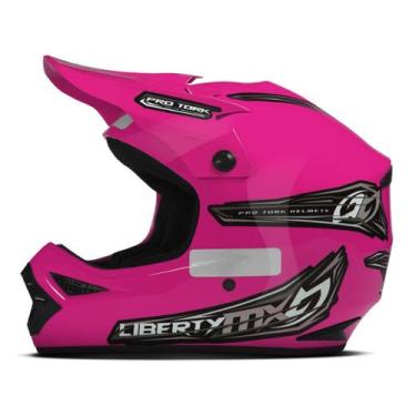 Imagem de Capacete Motocross Liberty MX Pro Enduro Trilha Pro Tork Segurança Con