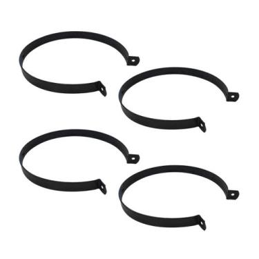Imagem de 4 Abraçadeira 200mm 8 Polegadas Duto Churrasqueira, Fogões - INOX LAUR
