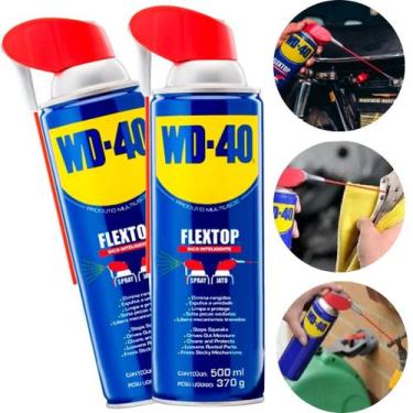 Imagem de 10 Oleo Lubrificante Multiuso Wd40 Flextop 500ml