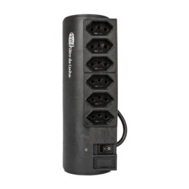 Imagem de Filtro de Linha Penta Watt 6 Tomadas 1 Metro Preto - PW