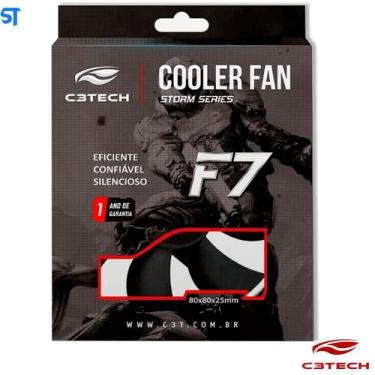 Imagem de Cooler Fan para Gabinete 120 x 120 x 25 F7-100BK C3TECH preto