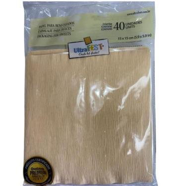 Imagem de Papel Para Bem Casado Premium - papel crepom + celofane 40un - Ultrafe