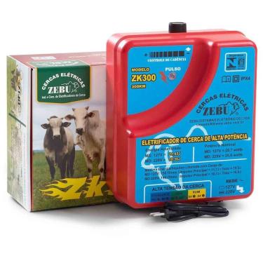 Imagem de Eletrificador de Cerca Zk300 220V para Proteção de Propriedades com Raio de Ação 6500m Zebu