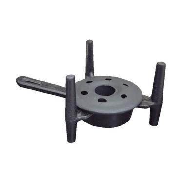 Imagem de Fogareiro a Álcool para Bifeteiras 15cm com Calor Uniforme Portátil Preto Rig Fundidos