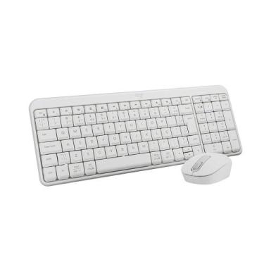Imagem de Kit Teclado e Mouse Sem Fio Logitech MK250 ABNT2 Branco Cor:Branco, Br
