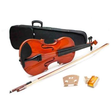 Imagem de Violino Acústico 4/4 Arco Breu Cavalete Mdf Estojo Luxo - Astro Mix