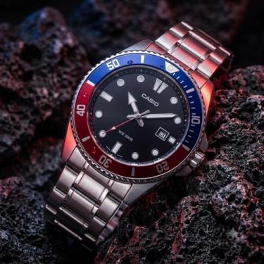 Imagem de Relógio Masculino Casio Duro Analógico Prova Dágua 200 Metros Aço Inóx