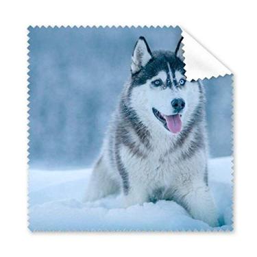 Imagem de Pano de limpeza de imagem Husky Dog Animal Snow, 5 peças