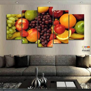 Imagem de Quadros Decorativos Cozinha Frutas 63x130mt em Tecido
