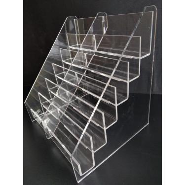 Imagem de Porta Cartão De Visita C/ 12 Divisórias/escada