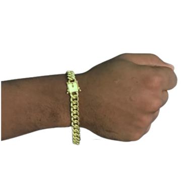 Imagem de Pulseira 9mm de moeda antiga pitbull pesada