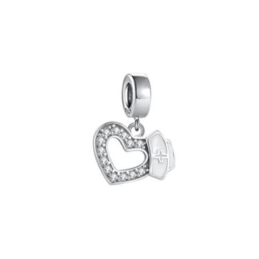 Imagem de LOVELY & BEAUTIFUL ACESSRIOS Berloque I LOVE ENFERMAGEM 1 em Prata 925