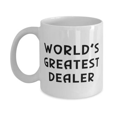 Imagem de Brilliant Dealer Gifts, World's Greatest Dealer, Holiday 325 g Caneca para revendedor