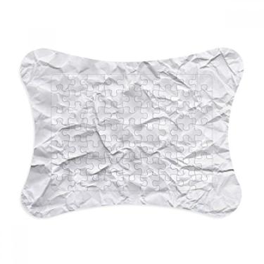 Imagem de Puckers brancos irregulares moldura de quebra-cabeça decoração de imagem enfeite de quebra-cabeça