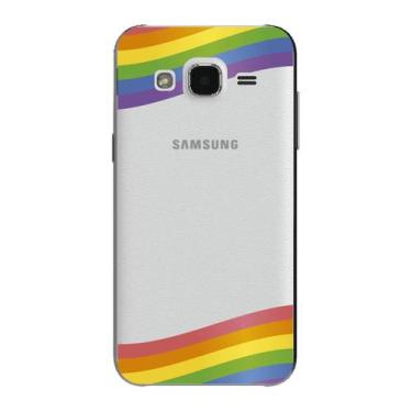 Imagem de Capa Case Capinha Samsung Galaxy  J2 Arco Iris Faixas - Showcase