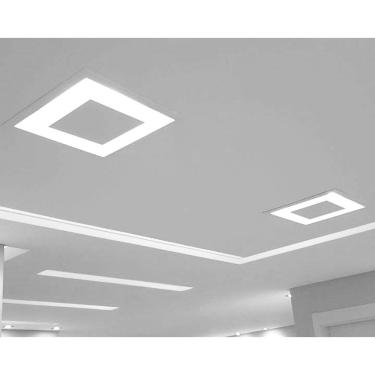 Imagem de Plafon rebatedor luminaria embutir luz indireta 45cm e27