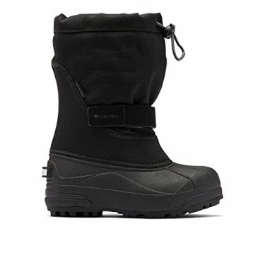Imagem de Columbia Bota de neve infantil unissex Powderbug Plus II, Preto, grafite, 6 Big Kid