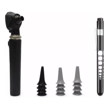 Imagem de Kit Otoscópio De Led + Lanterna Clinica De Led