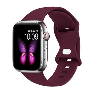 Imagem de Tighesen Pulseiras esportivas compatíveis com Apple Watch Ultra 3/2/1 de 49 mm, séries 11/10 46/42 mm, 9/8/7 45/41 mm, SE 6/5/4 44/40 mm, 3/2/1 42/38 mm S/M M/G para mulheres e homens