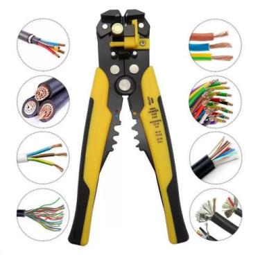 Imagem de Alicate Decapador Descascador E Crimpador De Fios Automático Cor Preto