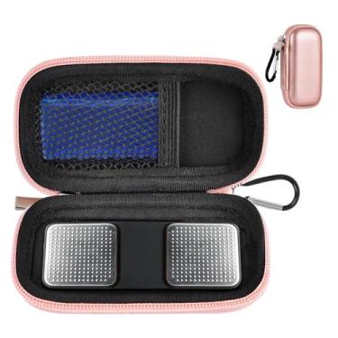 Imagem de Capa para monitor de frequência cardíaca compatível com AliveCor KardiaMobile Personal EKG/para AliveCor KardiaMobile 6L/ para monitor cardíaco Sec. Suporte de armazenamento para transporte serve para organizador de comprimidos - Ouro rosa (apenas caixa)