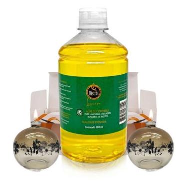 Imagem de Kit 2 Lamparinas Decor Sensações + 500Ml De Fluido Citronela - Velas b