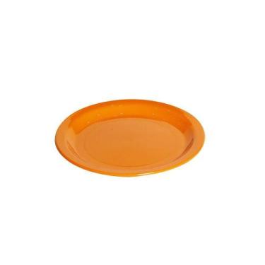 Imagem de Prato Elegance Raso Redondo 19cm Laranja em Polipropileno Linha Tropic