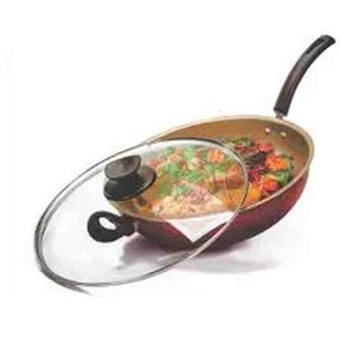 Imagem de frigideira wok duralar antiaderente 28cm com tampa de vidro 4,5l - bri