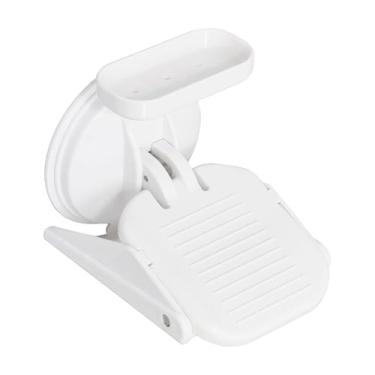 Imagem de Amagogo Apoio para os pés do chuveiro, suporte para as pernas de barbear, estável e compacto, apoio para os pés, pedal de banheiro, essencial para banheiro de