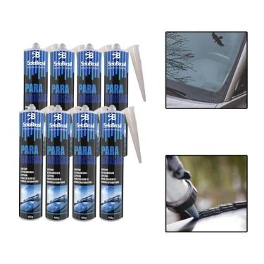 Imagem de Kit 8 Cola Tubo Para Brisa Janela Vidro Adesivo Automotivo