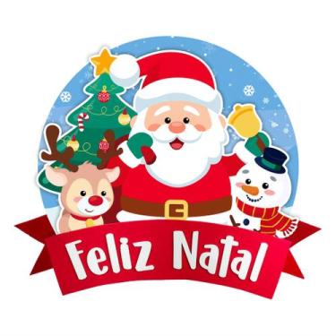 Imagem de Painel Decorativo Natal Papai Noel Rena E.V.A - PIFFER