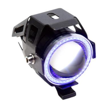 Imagem de Farol Auxiliar De Led U7 Com Suporte Day Ligth Azul Kga - KGA Moto Par