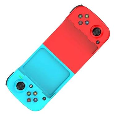 Imagem de Controle Gamepad Sem Fio Bluetooth para Smartphone Android e iPhone, Recarregável via USB, Joystick Ergonômico,(AZUL/VERMELHO)