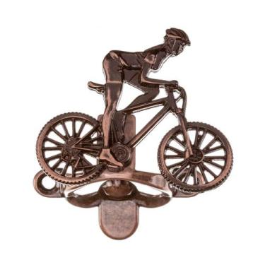 Imagem de Abridor Garrafa Metal Ciclista Bike Girl Decoração Churrasqueira Cerve