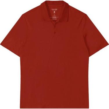 Imagem de Camisa Polo Piquet Malwee Masculina Plus Size Ref. 87851, Ferrugem 700