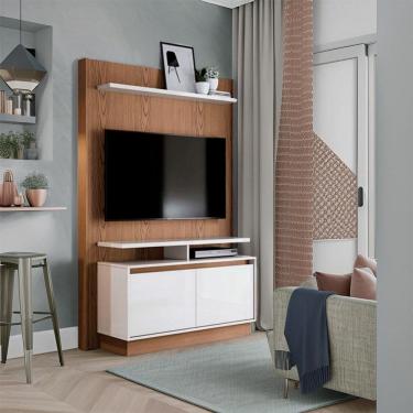 Imagem de Painel para TV 40 Polegadas Woods Freijó com Off White 122 cm