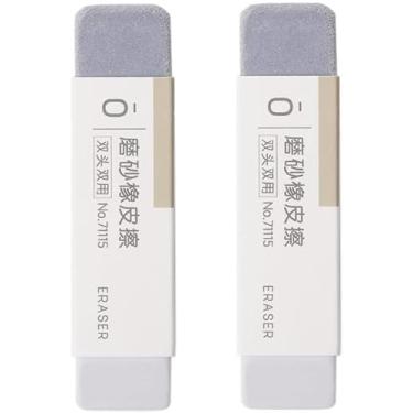 Imagem de 2 peças apagador fosco areia apagador fosco caneta de tinta esferográfica, caneta-tinteiro, borracha de tinta, artigos de papelaria para apagar caneta-tinteiro esferográfica, material de escritório