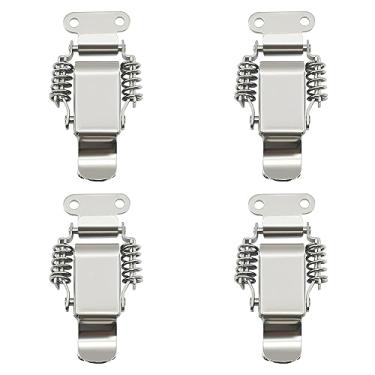 Imagem de Caixa de ferramentas de mola trava de alternância, aço inoxidável 304 caixa de ferramentas puxada mola de compressão braçadeira de trava com parafusos