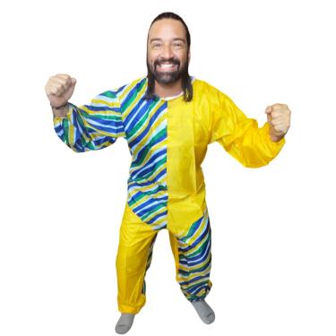 Imagem de Macaão Brasil Torcedor Copa do Mundo Torcida Jogo Seleção Verde e Amarelo Passeata 7 de...