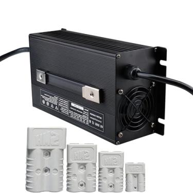 Imagem de Carregador de bateria 12V/24V/36V/48V/60V/72V, Carregador de bateria de chumbo-ácido, com plugue Anderson 50A/120A/175A/350A, para empilhadeira elétrica, carrinho de golfe,60v 20a,175A