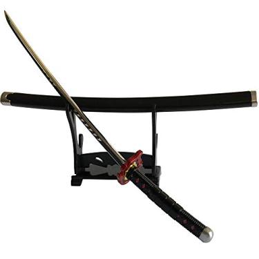 Imagem de Superbuybox Demon Slayer 1/6 Tamanho 10'' Kamado Tanjirou Katana Jogo de Artes Marciais Coleção Espada Festa Suprimentos Presente Espada Decoração de Quarto de Metal (Kamado Tanjirou-3)