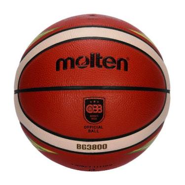 Imagem de Bola de Basquete Molten BG3800 T6-BR CBB Oficial Basketball FIBA Appro