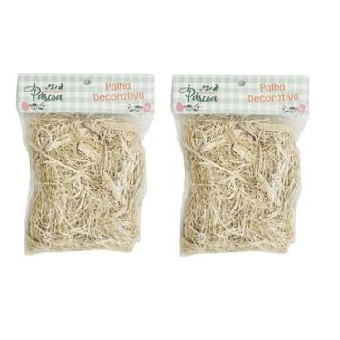 Imagem de Palha Enfeite Decorativa Para Presente Cesta Pascoa 2 Pacote - D Prese